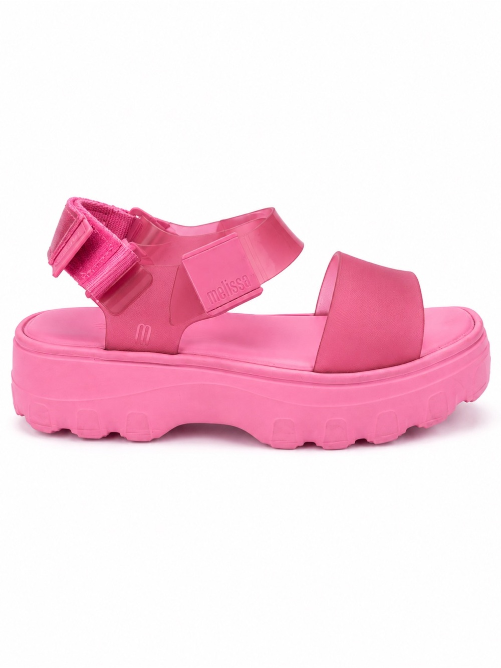 Melissa Hot Pink Chunky Jelly Platform Sandal size 7